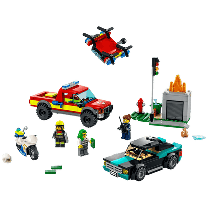 Lego Vatrogasna akcija i policijska potjera, LEGO City - Vatrog. akcija i policijska potjera