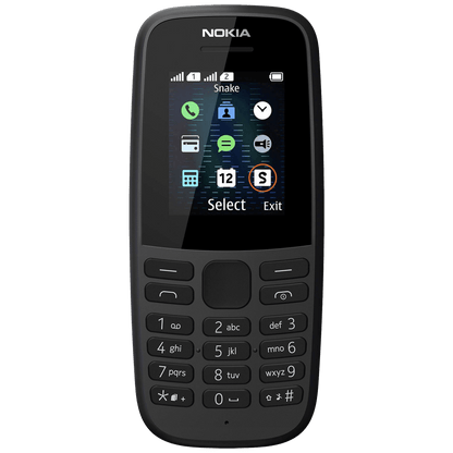 Nokia Telefon mobilni , 1.77" zaslon, Single SIM, FM radio - Nokia 105 SS Black EU