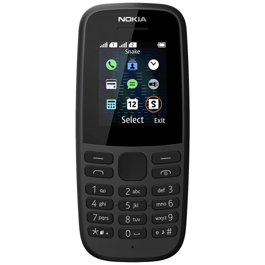 Nokia Telefon mobilni , 1.77" zaslon, Single SIM, FM radio - Nokia 105 SS Black EU