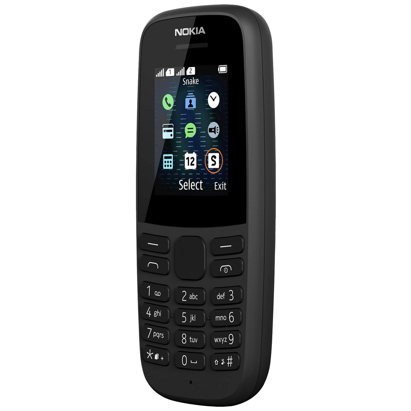 Nokia Telefon mobilni , 1.77" zaslon, Single SIM, FM radio - Nokia 105 SS Black EU