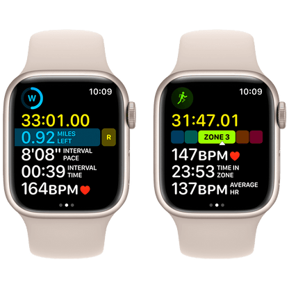 Apple Pametni sat, 1.69" LTPO OLED zaslon, vodootporan BT, WiFi - Watch Series 8 GPS 41mm Starlight