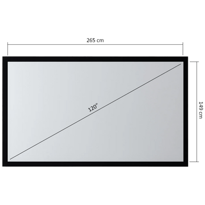 Maclean Platno za projektor, 265 x 149 cm - MC-922