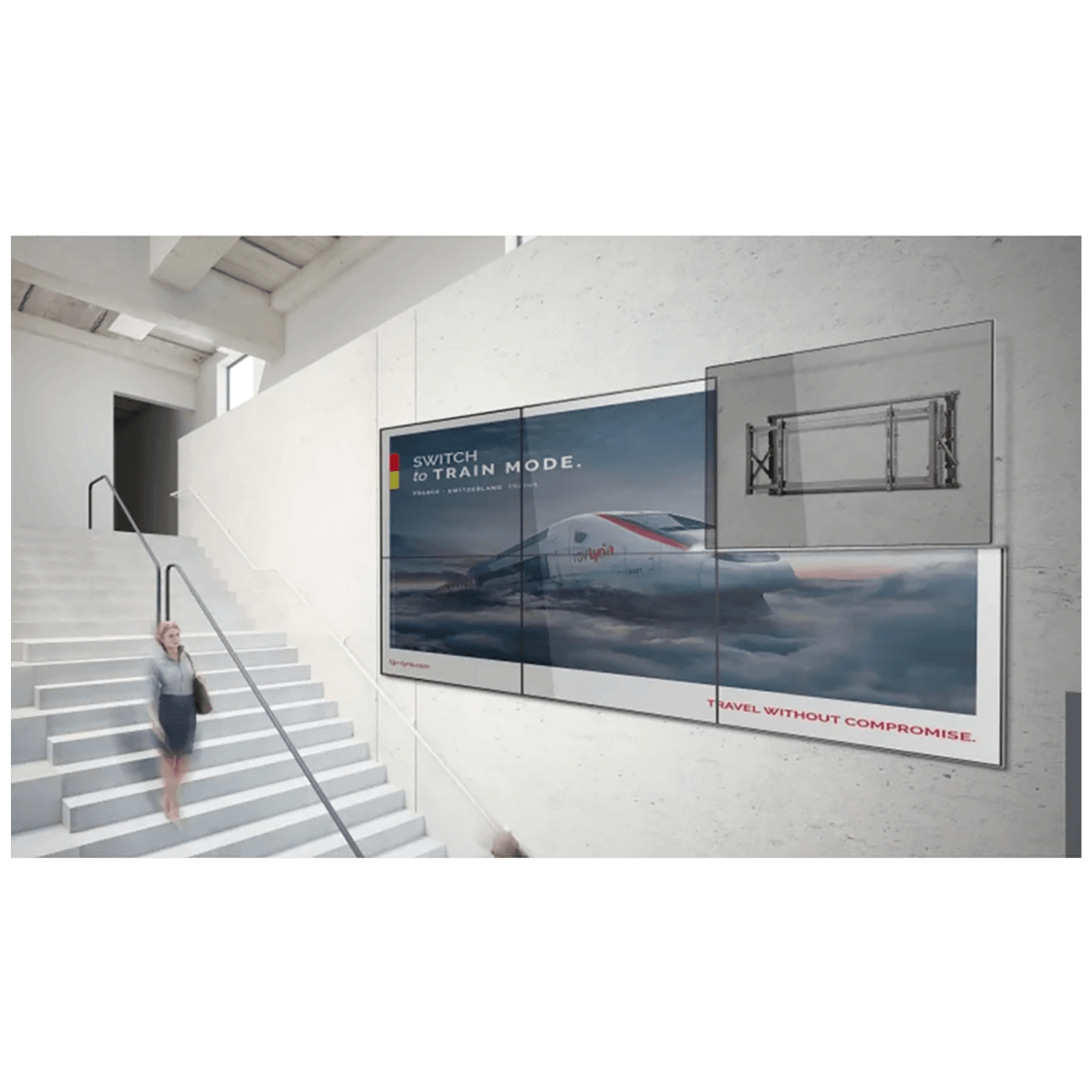 Maclean Nosač za TV prijemnik, video zid, multiscreen, 46"-52", 35kg - MC-845