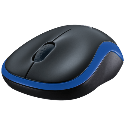 Logitech Miš bežični, 2.4 GHz, 1000 dpi, USB nano, Blue - M185