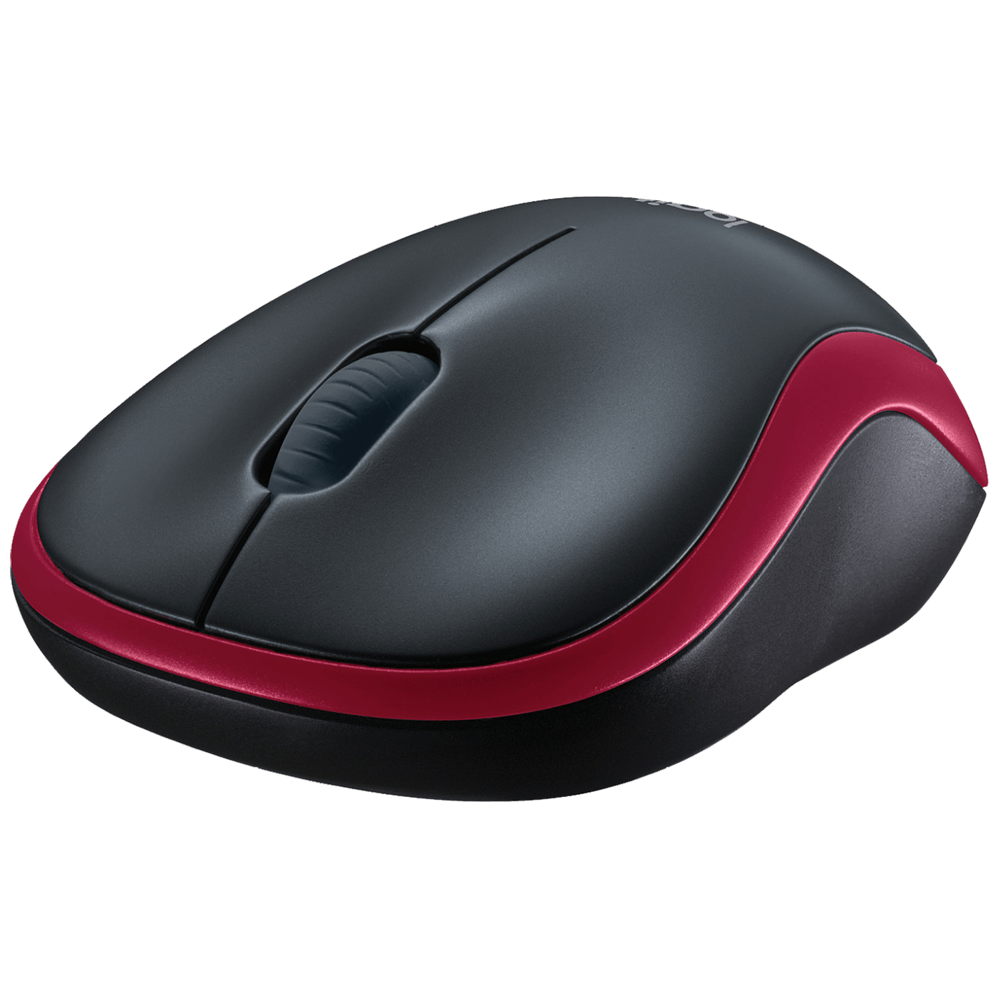 Logitech Miš bežični, 2.4 GHz, 1000 dpi, USB nano, Red - M185