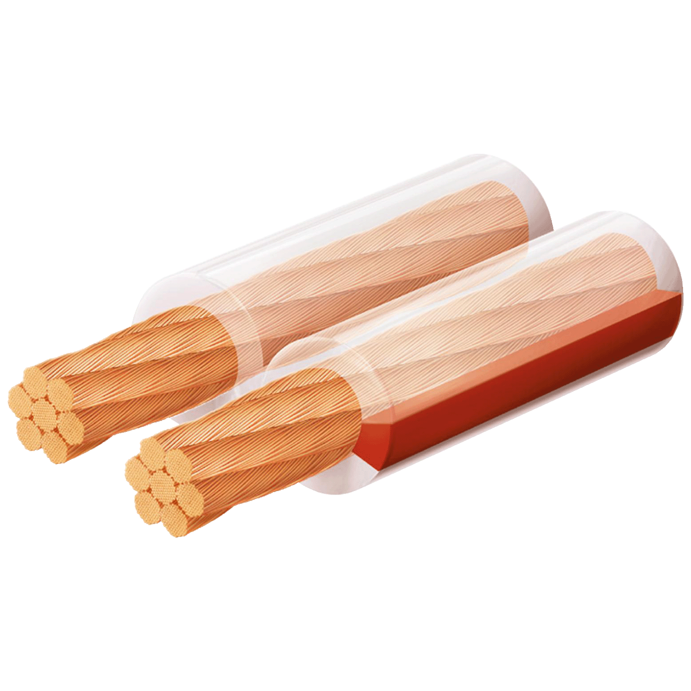 USE Kabel za zvučnike 2 x 6 mm, transparent, 25 met. - KLS 6T
