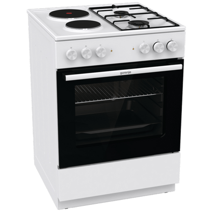 Gorenje Kombinirani štednjak, pećnica 65 l, 5200W, A - GK6A10WG