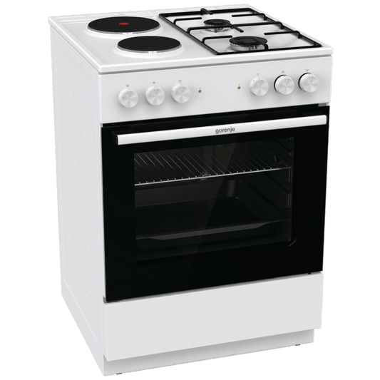 Gorenje Kombinirani štednjak, pećnica 65 l, 5200W, A - GK6A10WG