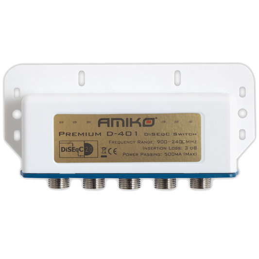Amiko Diseqc sklopka, 4 ulaza, sa kučištem - D-401