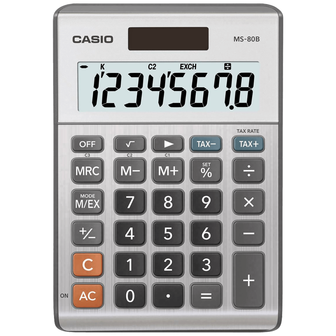 Casio Kalkulator, stolni, solarno / baterijsko napajanje - MS-80B