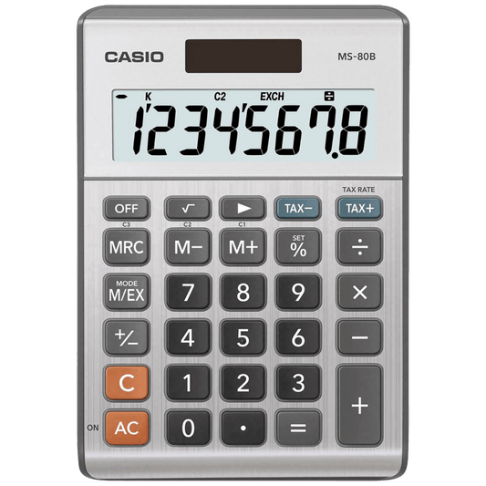 Casio Kalkulator, stolni, solarno / baterijsko napajanje - MS-80B