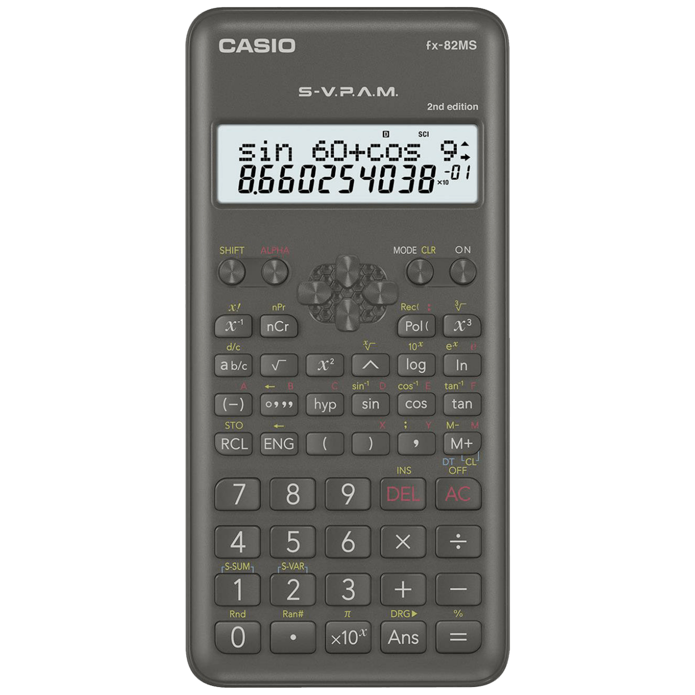 Casio Kalkulator, školski, 240 funkcija - FX-82MS-2