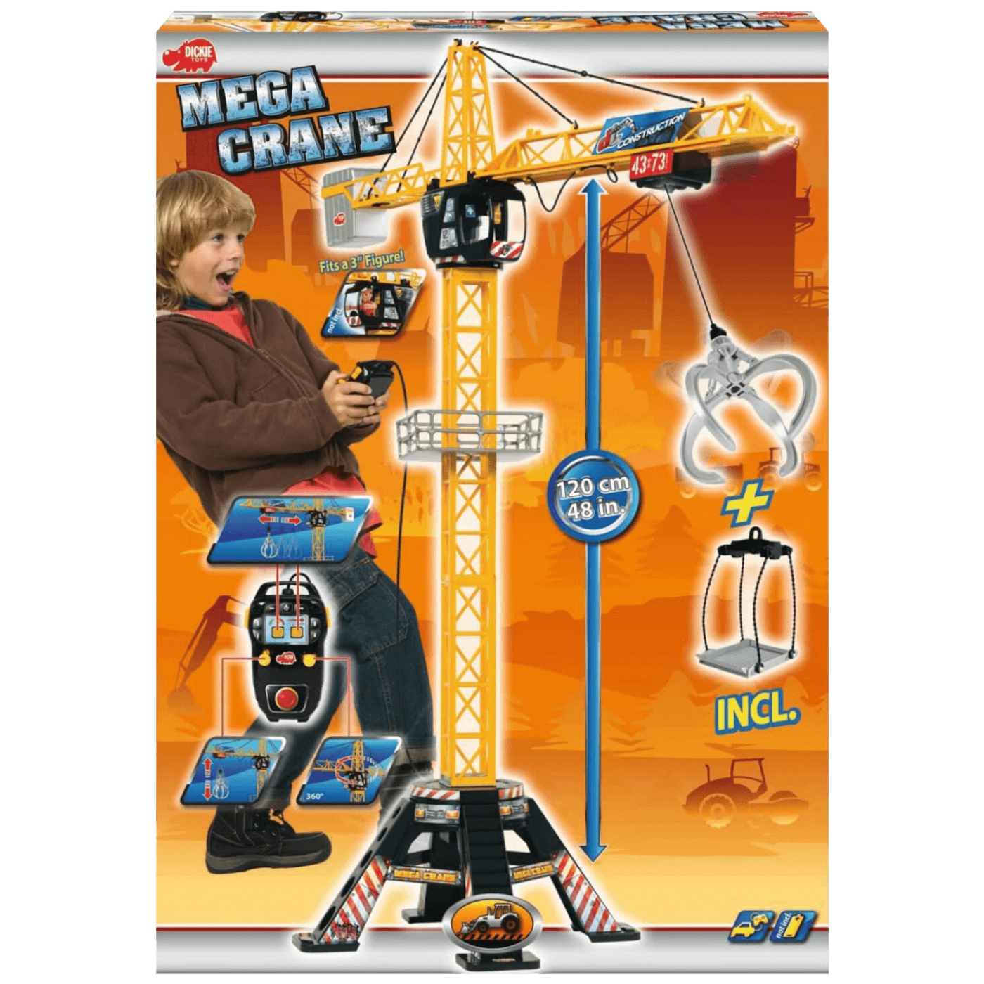 Dickie Toys Igračka , kran sa daljinskim upravljačem - Mega Crane