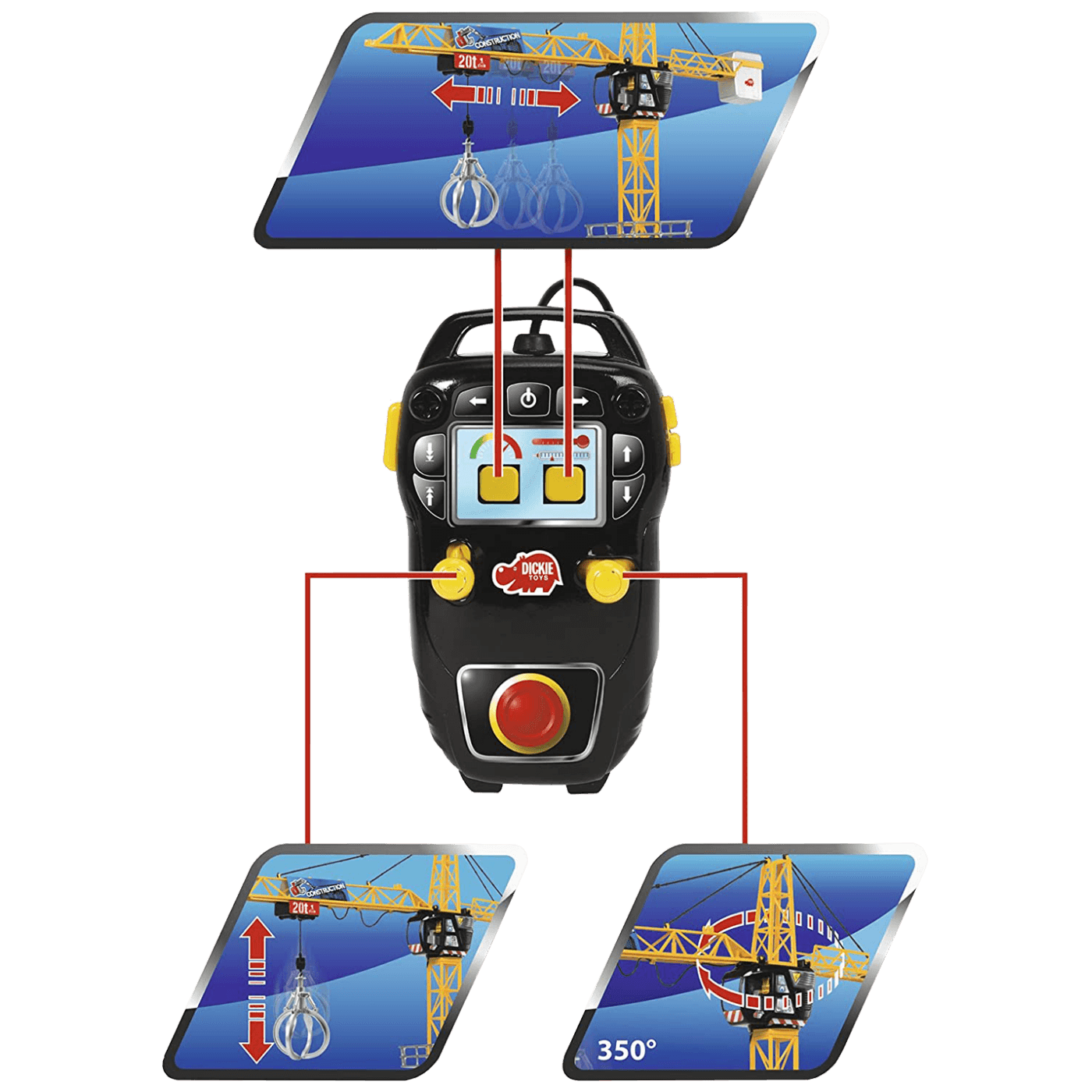 Dickie Toys Igračka , kran sa daljinskim upravljačem - Mega Crane