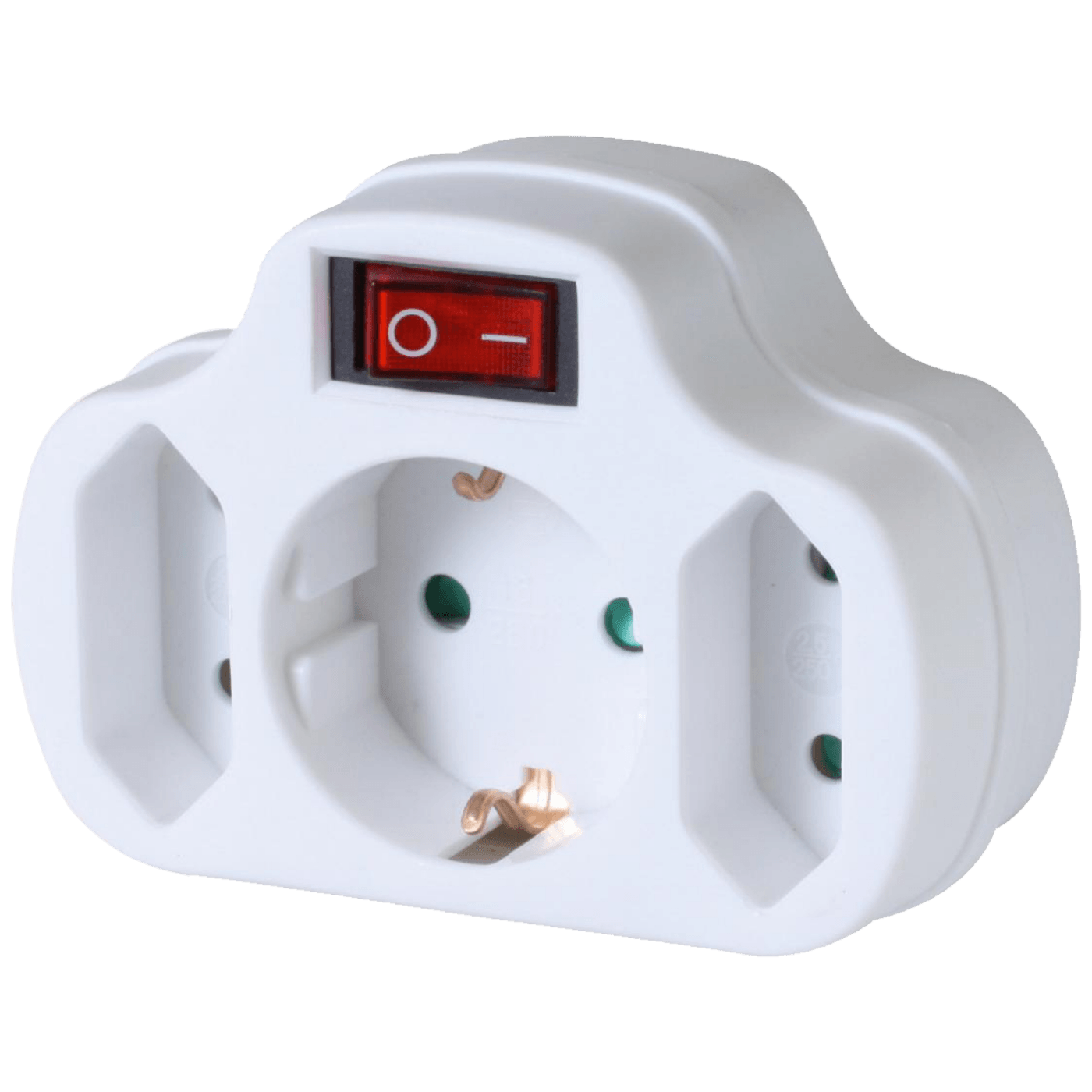 home Utičnica sa prekidačem, 1 x schuko + 2 x EURO - NVK 3/WH