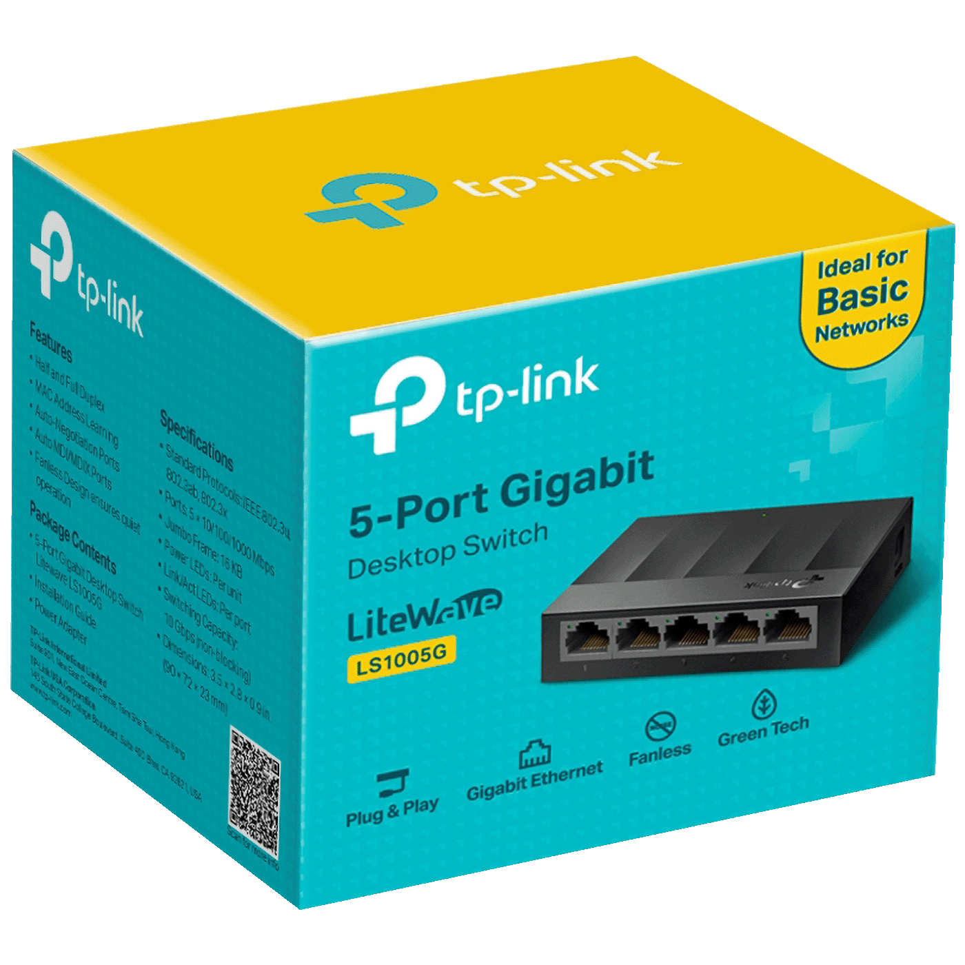 TP-LINK 5-Port Gigabit Desktop Switch - LS1005G