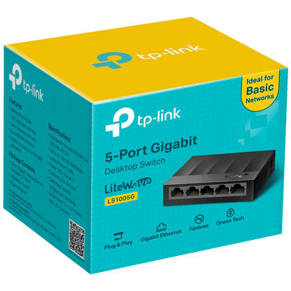 TP-LINK 5-Port Gigabit Desktop Switch - LS1005G