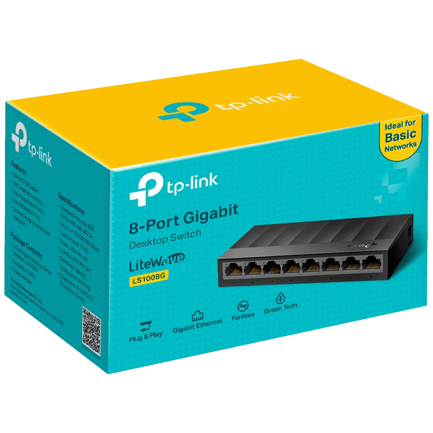 TP-LINK 8-Port Gigabit Desktop Switch - LS1008G