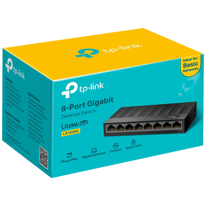 TP-LINK 8-Port Gigabit Desktop Switch - LS1008G