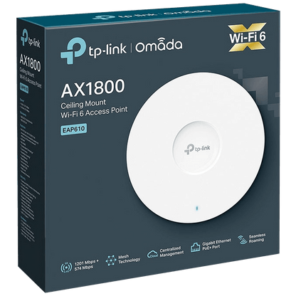 TP-LINK Wireless N Access Point, Dual Band, do 1200Mbps, WiFi 6 - EAP610