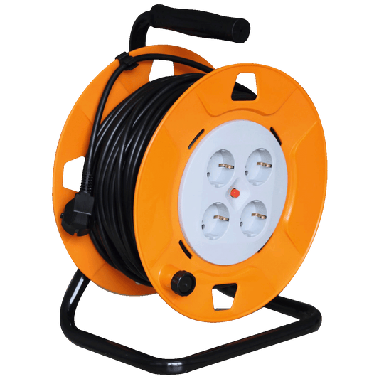 home Motalica za kabl, 25 met., H05VV-F, 3G1.5 mm², IP20 - HJR 4-25/1,5
