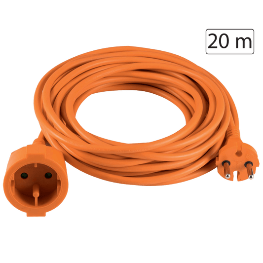 home Produžni strujni kabl 1 utičnica, 20m, H05VV-F, orange - NV 4-20/OR/1,5