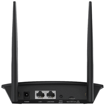 TP-LINK 3G/4G LTE Wireless N Router, 2 porta, microSIM slot, 300Mbps - TL-MR100