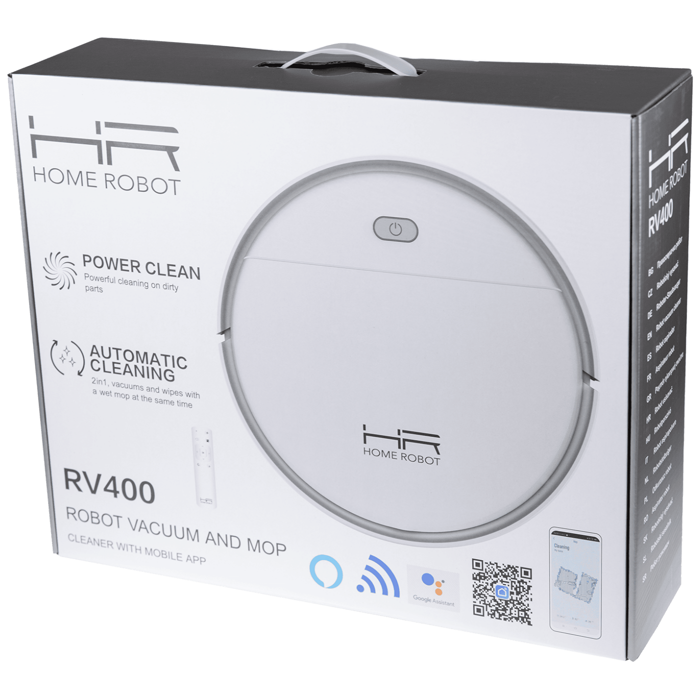 Home Robot Robot, usisavač, Wifi, HEPA filter - Homerobot RV400 White