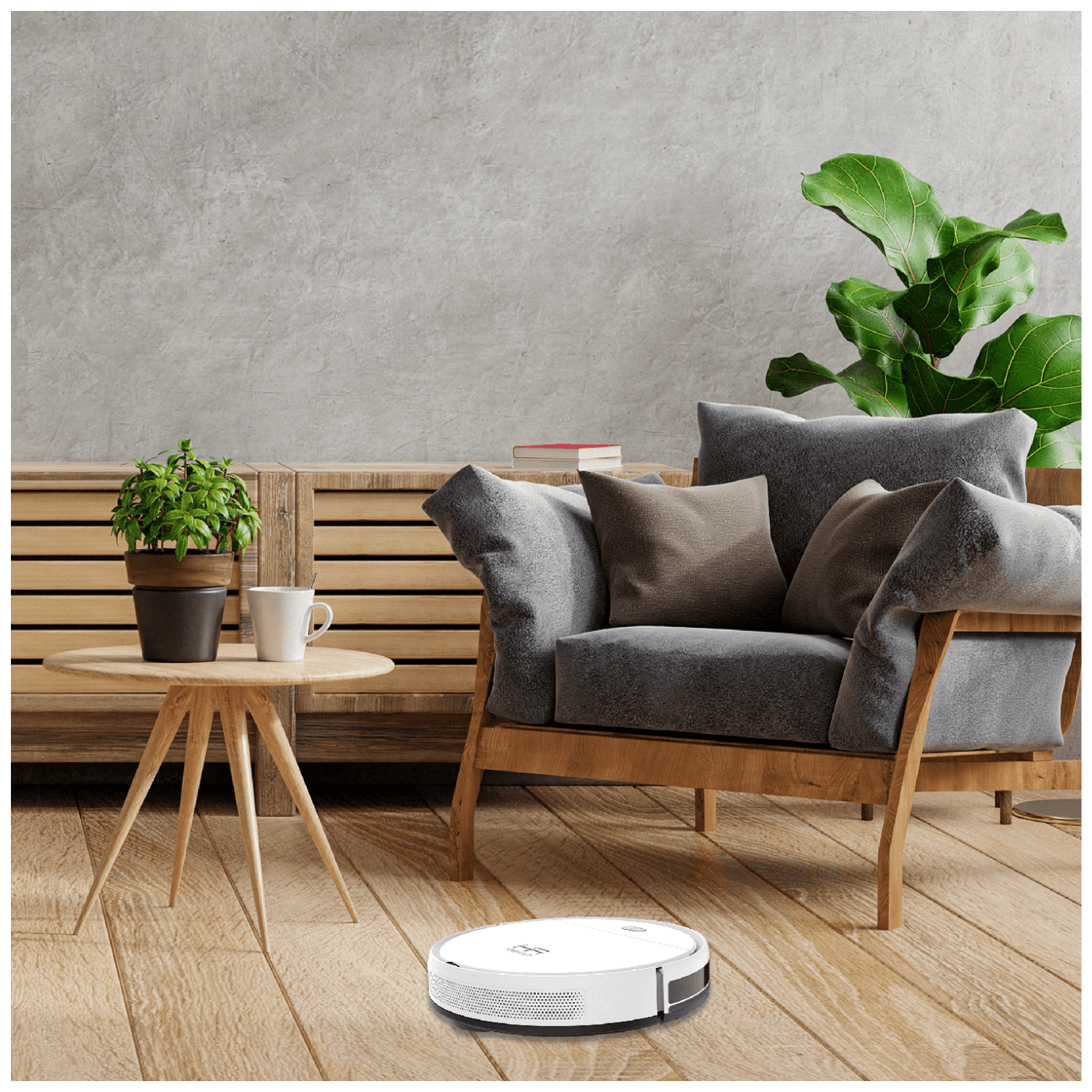Home Robot Robot, usisavač, Wifi, HEPA filter - Homerobot RV400 White