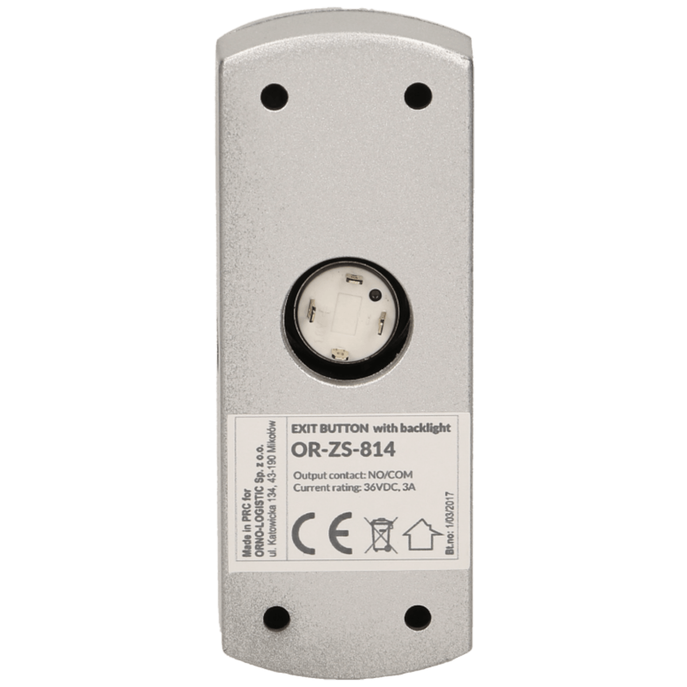 Orno EXIT tipka sa LED pozadinskim osvjetljenjem - OR-ZS-814