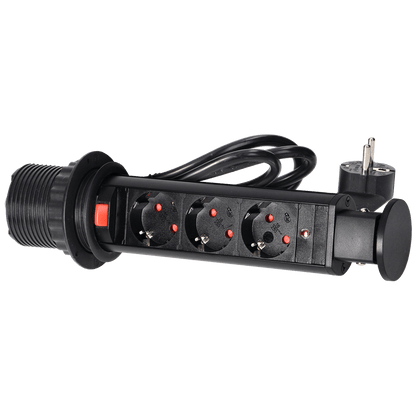 Orno Produžni kabel sa 3 x Schuko utičnice, ugradbena - OR-AE-1347(GS)/B