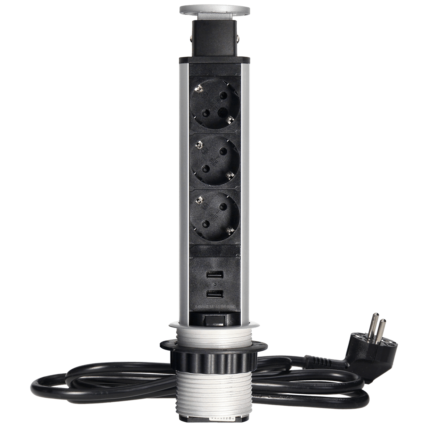 Orno Produžni kabel sa 3 x Schuko utičnice + 2 x USB, ugradbena - OR-AE-1349(GS)