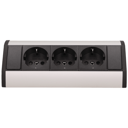 Orno Produžni kabel sa 3 x Schuko utičnice, ugradbena - OR-GM-9001/B-G(GS)