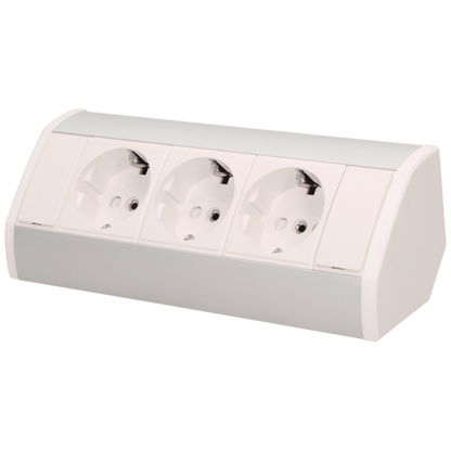 Orno Produžni kabel sa 3 x Schuko utičnice, ugradbena - OR-GM-9001/W-G(GS)