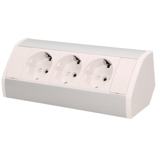 Orno Produžni kabel sa 3 x Schuko utičnice, ugradbena - OR-GM-9001/W-G(GS)