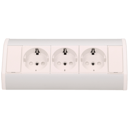 Orno Produžni kabel sa 3 x Schuko utičnice, ugradbena - OR-GM-9001/W-G(GS)