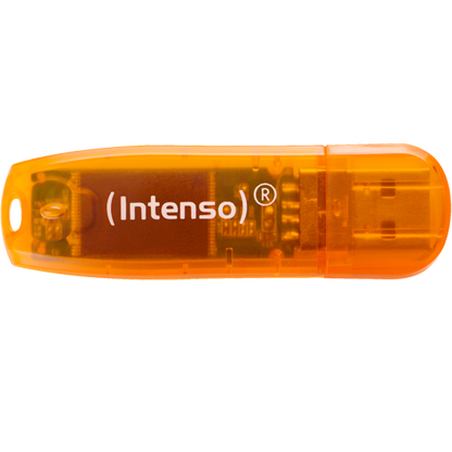 (Intenso) USB Flash drive 64GB Hi-Speed USB 2.0, Rainbow Line, ORANGE - USB2.0-64GB/Rainbow