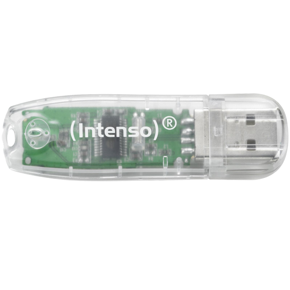 (Intenso) USB Flash drive 32GB Hi-Speed USB 2.0,Rainbow Line,TRANSP. - USB2.0-32GB/Rainbow