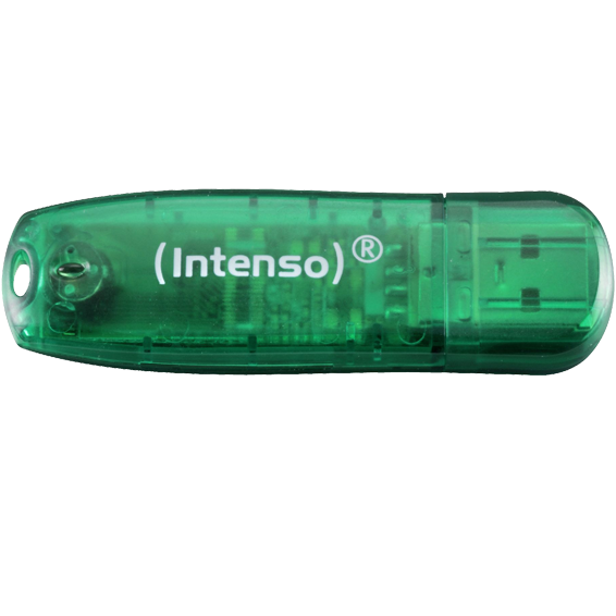 (Intenso) USB Flash drive 8GB Hi-Speed USB 2.0, Rainbow Line, ZELENI - USB2.0-8GB/Rainbow