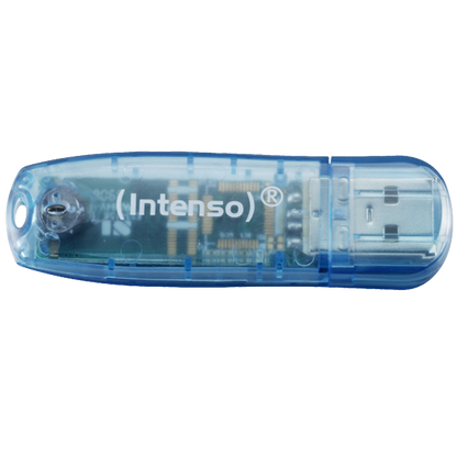 (Intenso) USB Flash drive 4GB Hi-Speed USB 2.0, Rainbow Line, PLAVI - USB2.0-4GB/Rainbow