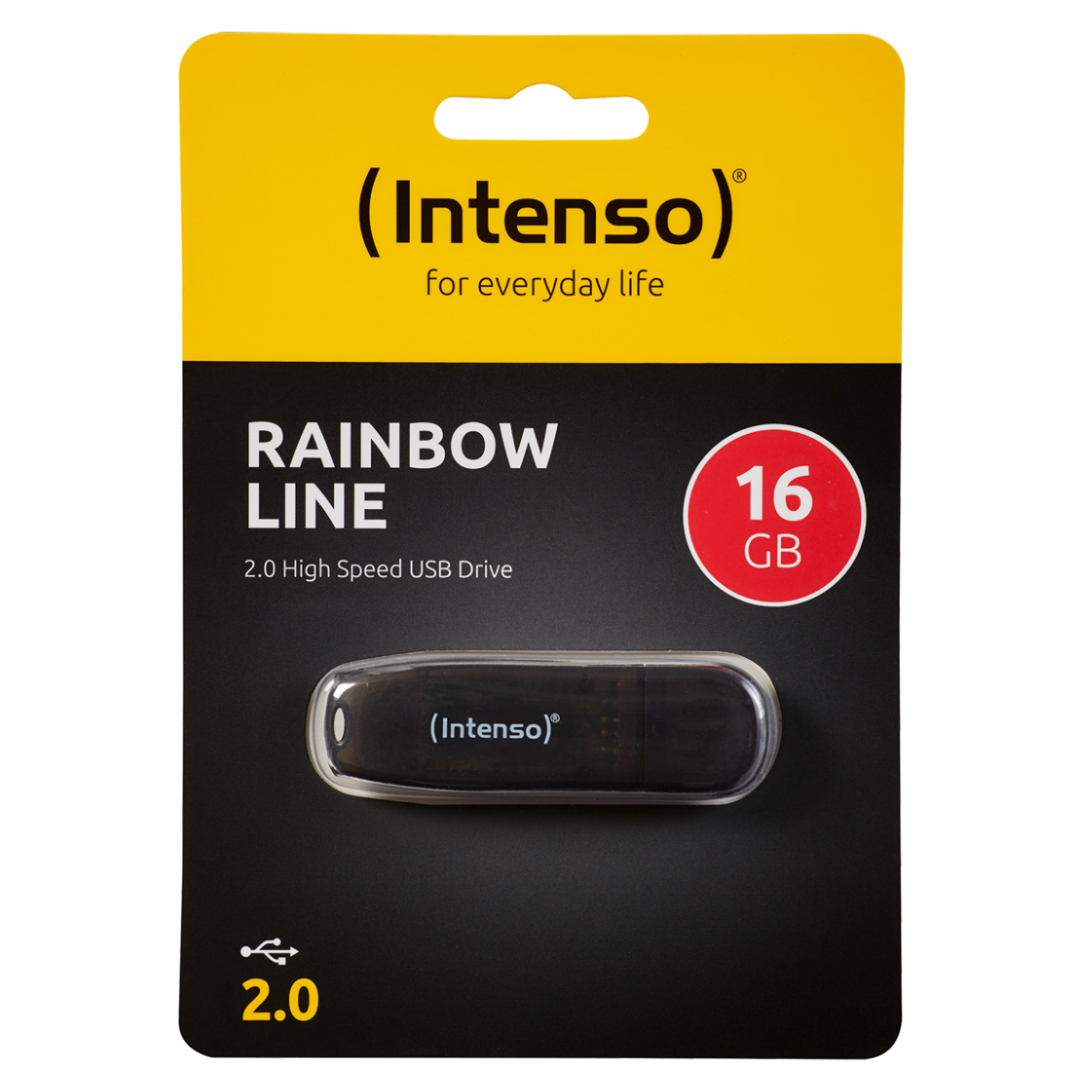 (Intenso) USB Flash drive 16GB Hi-Speed USB 2.0, Rainbow Line, CRNI - USB2.0-16GB/Rainbow