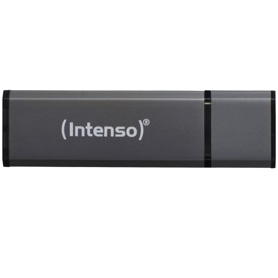 (Intenso) USB Flash drive 64GB Hi-Speed USB 2.0, ALU Line - USB2.0-64GB/Alu-a