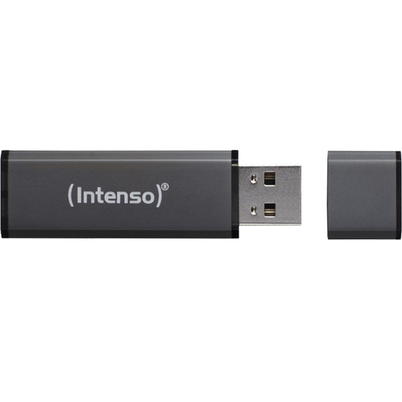 (Intenso) USB Flash drive 32GB Hi-Speed USB 2.0, ALU Line - USB2.0-32GB/Alu-a