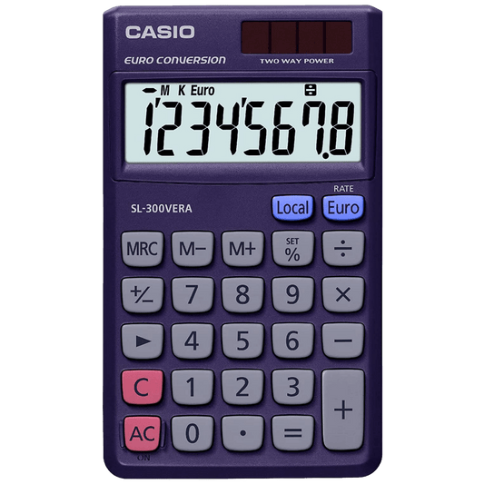 Casio Kalkulator, džepni, solarno / baterijsko napajanje - SL-300VERA