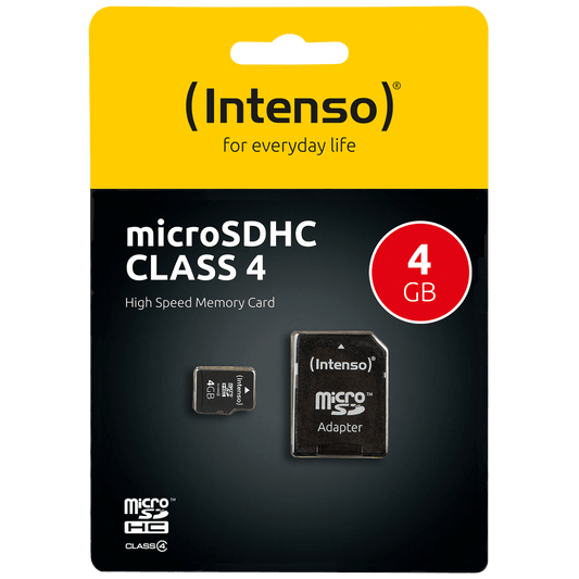 (Intenso) Micro SD Kartica 4GB Class 4 sa adapterom - SDHCmicro+ad-4GB/Class4