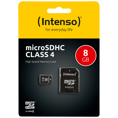 (Intenso) Micro SD Kartica 8GB Class 4 sa adapterom - SDHCmicro+ad-8GB/Class4