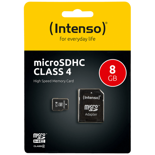 (Intenso) Micro SD Kartica 8GB Class 4 sa adapterom - SDHCmicro+ad-8GB/Class4
