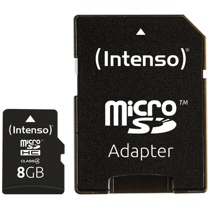 (Intenso) Micro SD Kartica 8GB Class 4 sa adapterom - SDHCmicro+ad-8GB/Class4