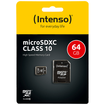 (Intenso) Micro SD Kartica 64GB Class 10 sa adapterom - SDXCmicro+ad-64GB/Class10