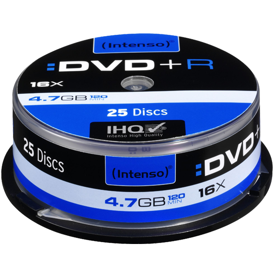 (Intenso) DVD+R 4,7GB pak. 25 komada Cake Box - DVD+R4,7GB/25Cake